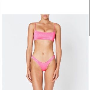 Triangl Pink Sparkle Bikini- Size S top & bottom